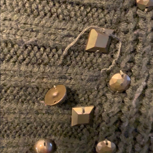 Green long belted wrap sweater by Dex, S - Picture 6 of 8